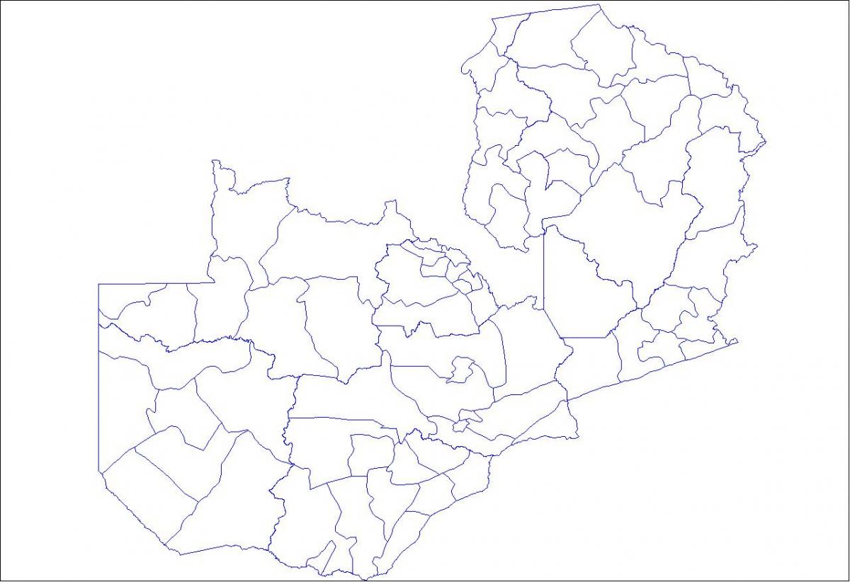 Kort over Zambia oversigt