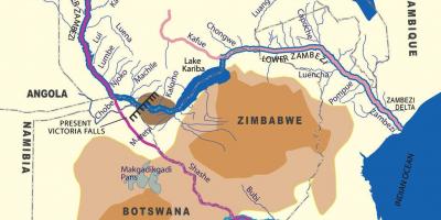 Kort over geologiske zambi